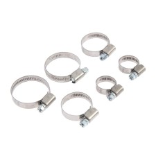 A set of worm clamps Zein, D = 12-20, 20-32, 25-40 mm, width 9 mm, stainless steel. steel, 6 pcs.