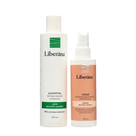 Liberana Set: Hair Office + Shampoo against Seborrhea and Dandruff, 250 ml-1