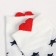 Women's socks, white color/stars, size 36-40
