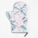 Kit kitchen Christmas flowers mittens-output 20x28cm, 19x19cm severity, 100% cotton