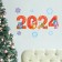 Set of New Year's posters "2024 Dragon", 10 items