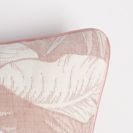 Pillowcase decorative Ethel "feathers" beige color 40x40 cm, 100% cotton-2