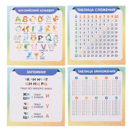 A set of first grader in the Calligrata folder “Dogs”, 70 items, with manuals (20 cards)-30
