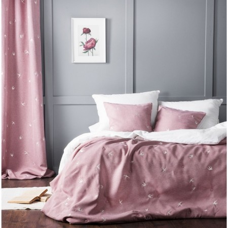 Set "Prime": a bedspread 160 x 220 cm, pillowcase 40 x 40 cm - 2 pcs, pink color-1