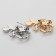Brooch "Flower" snowdrop with a bow, color mix (indivisible packing 12 pcs., Price per pcs.)