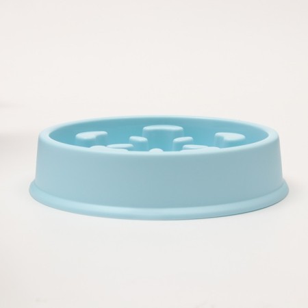 Limited feeding bowl, from overeating, 20.5 x 20.5 x 4.5 cm, blue-2
