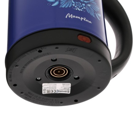 Electric kettle "Matryona" MA-005, Metal, 2 l, 1500 watts, blue-black with a drawing "Gzhel"-7