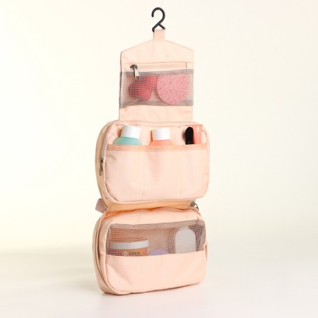 Cosmetic bag on lightning, pink color-4