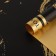 Palette packaging for flowers "marble", matte, black-gold, 57 x 57 cm
