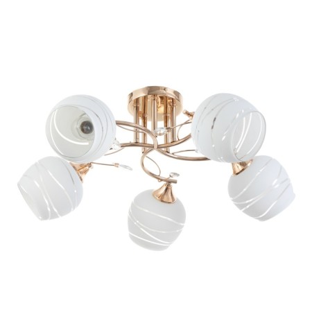 Rafael chandelier 5x60W E27 gold 61x61x22.5cm