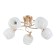 Rafael chandelier 5x60W E27 gold 61x61x22.5cm