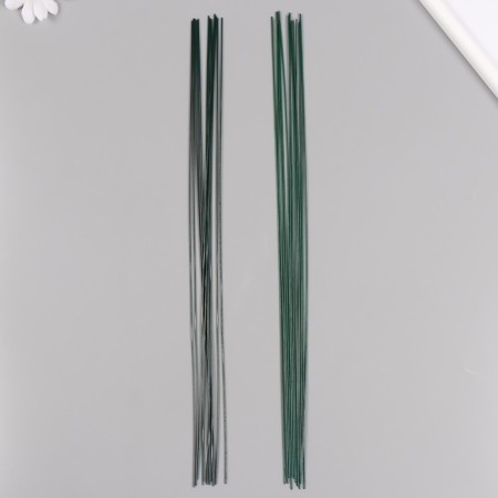 Wire for creativity varnished "Blumentag" 1.2 mm, 12 pcs, 40 cm, green-2