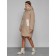 Coat insulated winter female, size 50, color light brown
