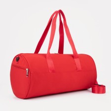 Sports bag with lightning, external pocket, red color