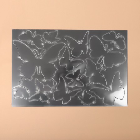 Mirrors "Butterflies", 30 × 20 cm, silver color-1