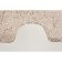 Bathroom mat "Milena", 55 x 55 cm, brown color