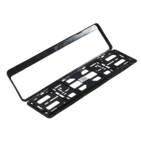 Frame for a car number, book, black, white color with gold-3