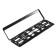 Frame for a car number, book, black, white color with gold