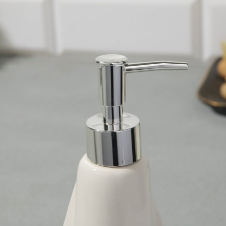 Set: dispenser, glass, soap dish "white"-3