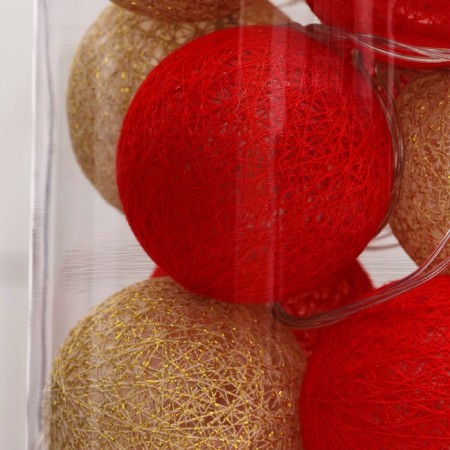 Garland “thread” 5 m with nozzles “Red-golden”, ip20, transparent thread, 20 LED, glow warm white, 220 V-11