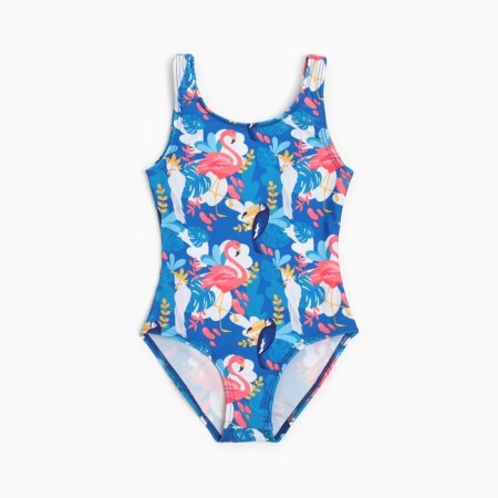Squip is alleged, blue/flamingos color, height 110 cm-5