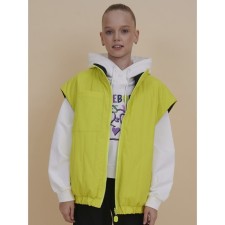 Vest for girls, height 128 cm, lime color