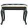 Retro banquet with storage, 550x330x430, wenge, fabric blue strip