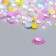 Decor for creativity plastic "Half of beads. Makarun mother-of-pearl" d = 3-10 mm, set 10 grams