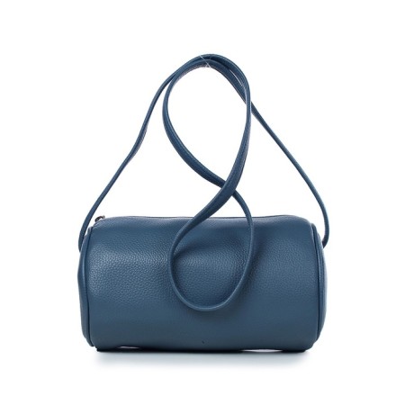 Bag Cross-Bodi with a zipper, blue color-2