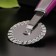 A knife for pizza and dough shade Blade, 20 cm, handle Soft-Touch, purple color