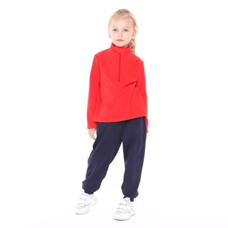 Jumper children's fleece, red color, height 98-104 cm-2