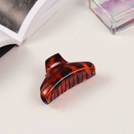 Hair crab "Florian" (set of 3 pcs) arc, 6.5 and 4 cm, dark brown-1