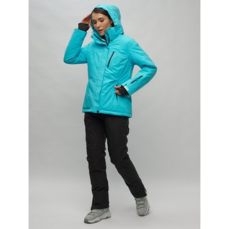 Ski suit female, size 44, blue color-32