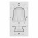 Thermostatic head OGINT 022-5069, liquid, M30x1.5 mm, PN 10, 6-28 ° C, white