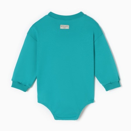 Svitsht-combineson children's minku emerald color, height 74-80 cm-11