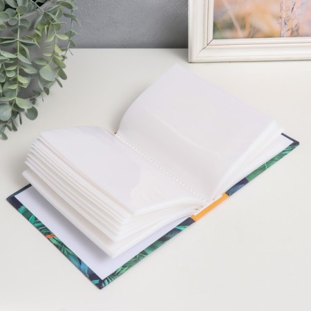Photo album in 100 photos 10x15 cm, plastic. Belle Fleur sheets Paradise Flower-1