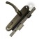 Close -shaped lock with a latch, with a Kit P16 4070 handle, 5 cl., Bronze color