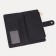 Women's wallet on the button, black color