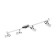 Trillo 4x5W lamp GU10 white, black