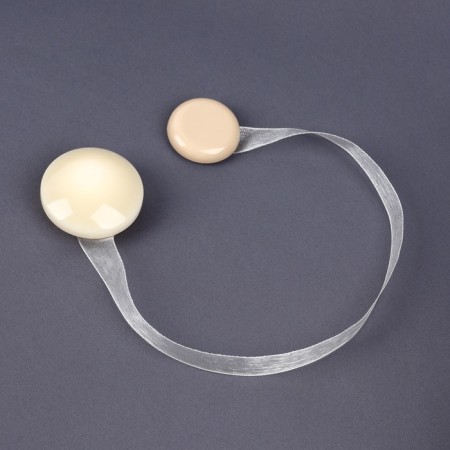 Picking for curtains, d = 4 cm, milk color-1
