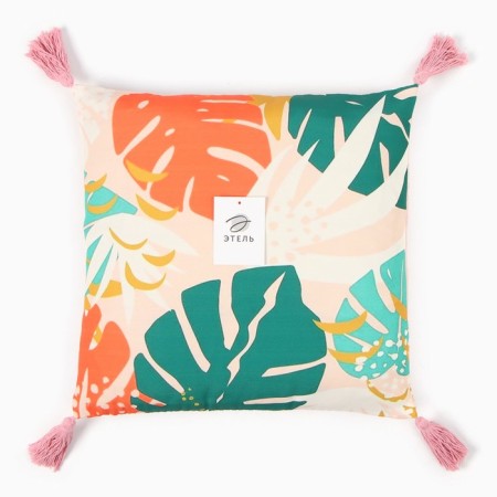 Decorative pillowcase with brushes Ethel Tropics 45x45 cm, polyester-4