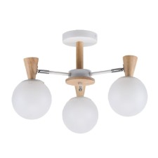 Fire Steak of Economics Crime Code 10047/3wt+WD+CR WT, 3x60W, E27, 28x60x60 cm, beige color