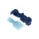 Connector T-shaped, puncturing type, under the wire 1.5-2.5 mm2, blue, set 10 pcs