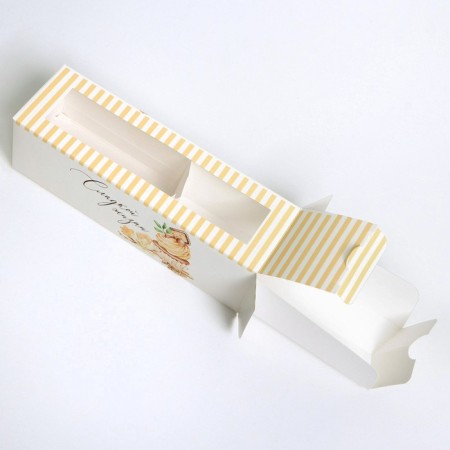 Box for Makarun, confectionery packaging, “Sweet life”, 18 x 5.5 x 5.5 cm-2