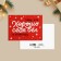 The Mini Postcard "behaved well", red with snowflakes, 6 x 8 cm, New Year