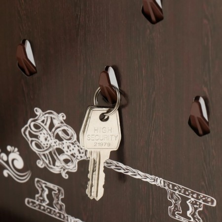 Key closed "Home Sweet" 26.5x31.5 cm nut-3
