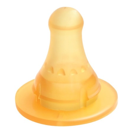 A nipple for a bottle, 2pcs, latex, +3 months., Middle stream, classic throat 35mm.-5