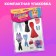 Magnetic game "Dress the doll: top model"