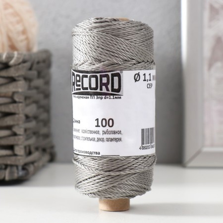 Washed 3-spine polypropylene, d = 1.1 mm 100 m (gray)-3