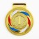 Prize medal 196, 1st place, d = 5 cm, gold